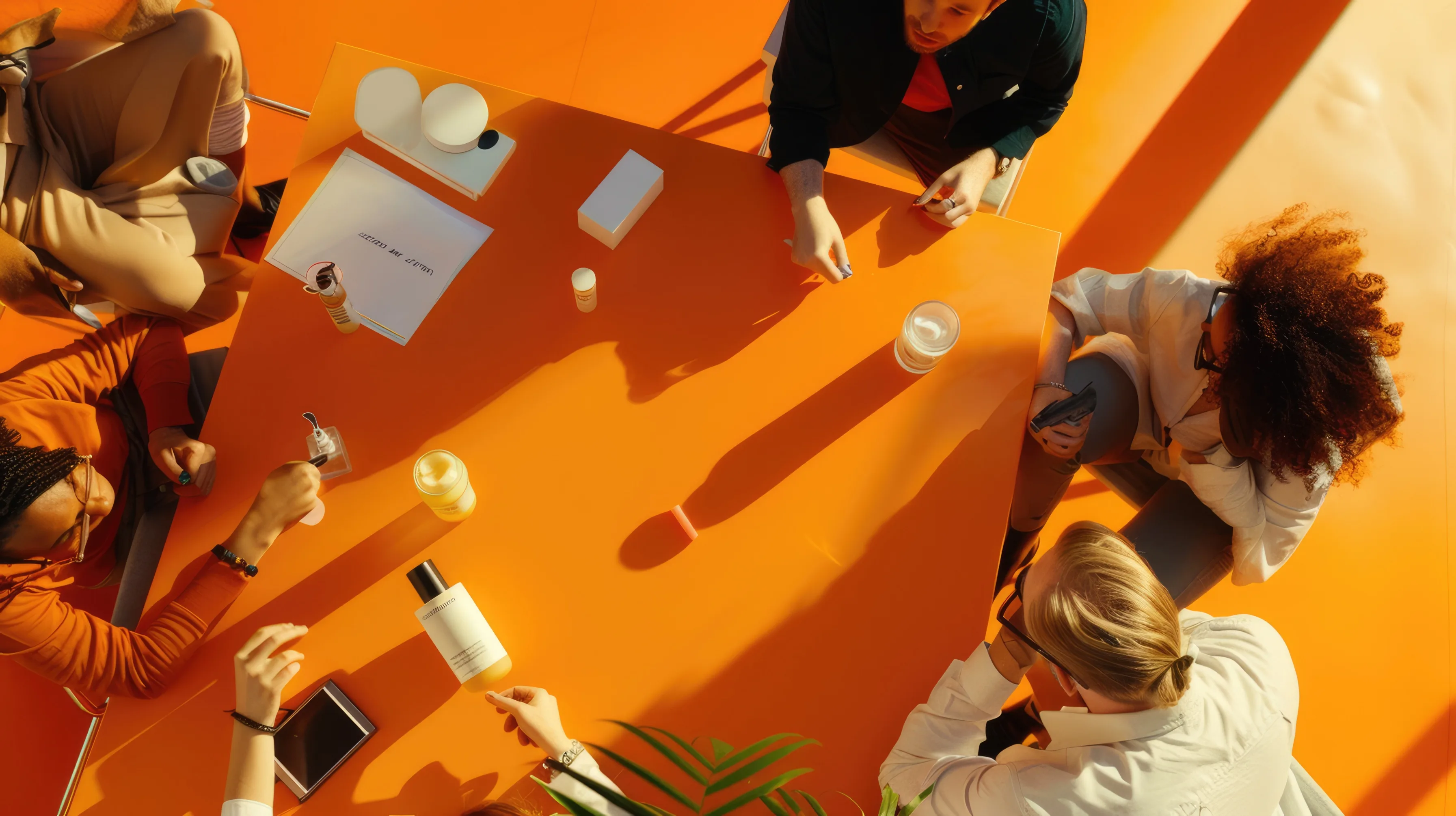 Event Work team planning an island production setup